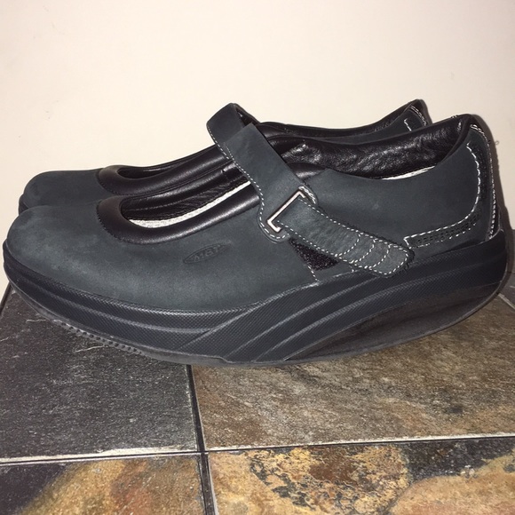 MBT Shoes - MBT Kaya Nubuck Rocket Walking Mary Jane Shoes